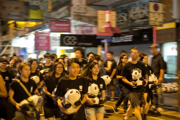 Voluntarios Preparan Para Colocar Pandas Papel Creados Por Artista Francés —  Fotos de Stock