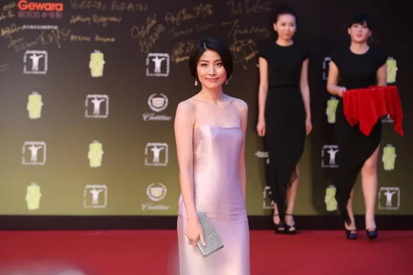 Cantante Actriz Hong Kong Kelly Chen Posa Alfombra Roja Para — Foto de Stock