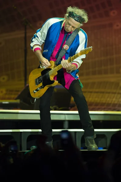 Keith Richards English Rock Band Rolling Stones Performs Concert World — Stock Photo, Image