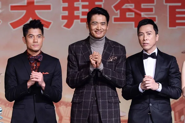 Sinistra Attore Hong Kong Aaron Kwok Chow Yun Fat Donnie — Foto Stock
