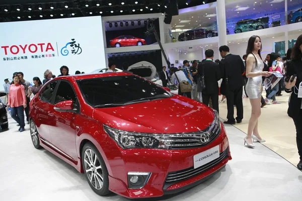 Een Nieuwe Toyota Corolla Wordt Gezien Tentoongesteld Tijdens 13E Beijing — Stockfoto