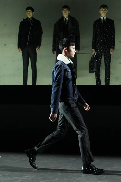 Moda Dior Homme Winter 2014 Collection Shanghai Cina Aprile 2014 — Foto Stock