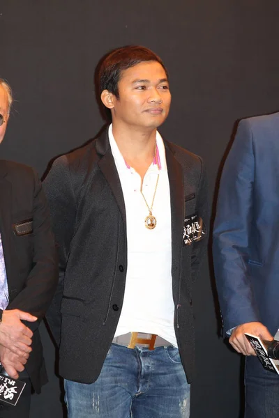 Acteur Thaïlandais Tony Jaa Est Photographié Lors Une Conférence Presse — Photo