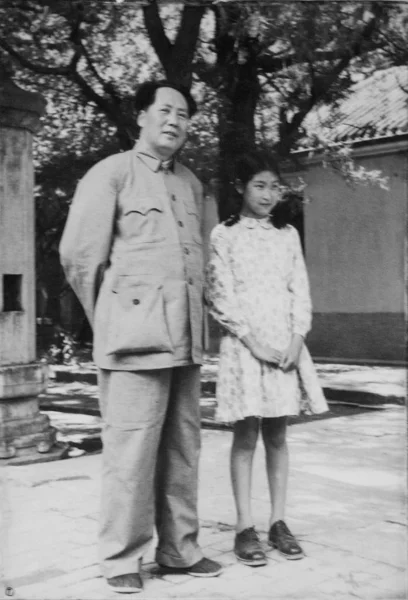Esta Foto Muestra Una Foto Mao Zedong Izquierda Padre Fundador —  Fotos de Stock