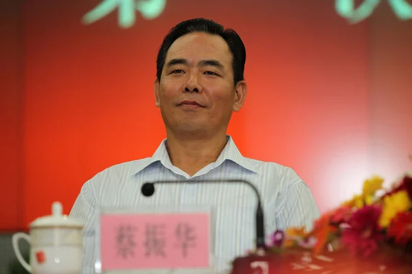 Cai Zhenhua Były Chiński Tenisista Stołowy Zastępca Dyrektora Państwa Ogólne — Zdjęcie stockowe