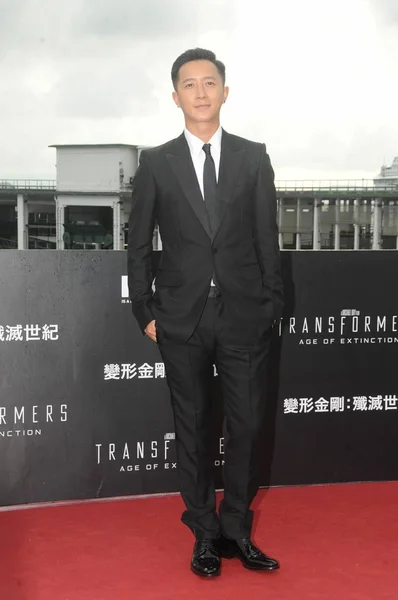 Actor Chino Han Geng Posa Alfombra Roja Para Estreno Mundial — Foto de Stock