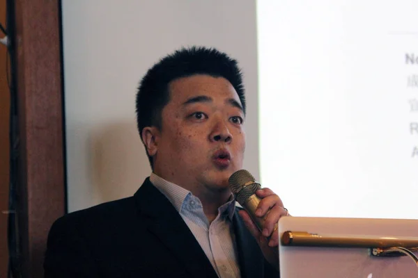 Bobby Lee Ceo Btc China Berbicara Acara Peluncuran Untuk Pertama — Stok Foto