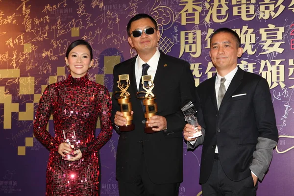 Desde Izquierda Actriz China Zhang Ziyi Director Hong Kong Wong — Foto de Stock