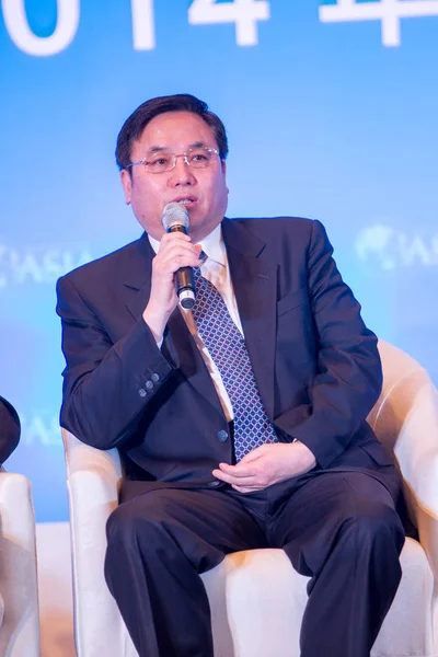 Zhu Fushou General Manager Dongfeng Motor Corporation Speaks Debate Boao — 스톡 사진