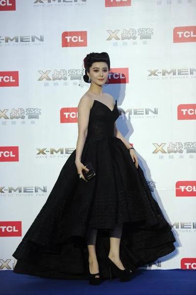 Kinesisk Skuespillerinde Fan Bingbing Udgør Premiere Sin Nye Film Men - Stock-foto
