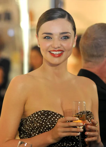 Australian Model Miranda Kerr Poses Opening Ceremony Flagship Store Michael — Stock Photo, Image