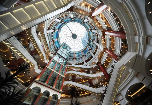 Vista Interior Del Centro Comercial Global Harbor Shanghai China Julio — Foto de Stock