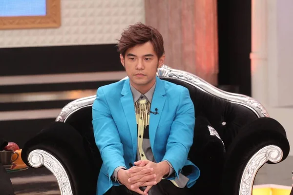 Cantante Actor Taiwanés Jay Chou Sonríe Durante Disco Programa Televisión — Foto de Stock