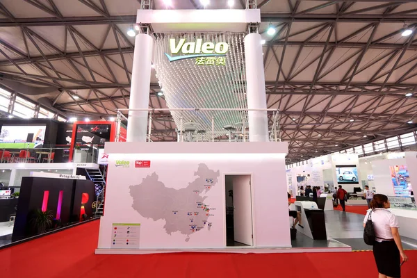 Vista Stand Fabricante Francês Autopeças Valeo Durante 15Th Shanghai International — Fotografia de Stock