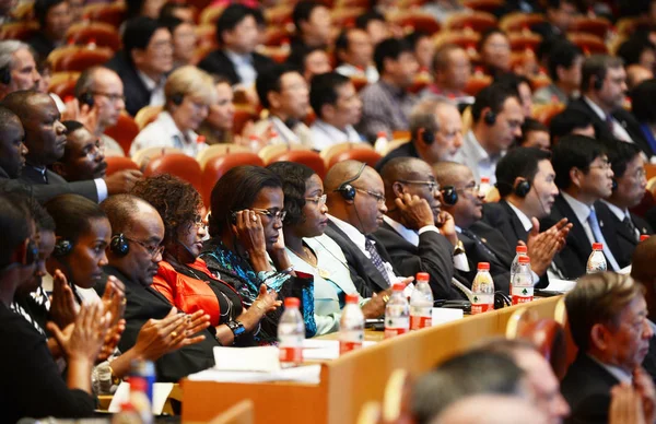Deelnemers Wonen Openingsceremonie Van Tweede Jaarlijkse Conferentie Van Het World — Stockfoto