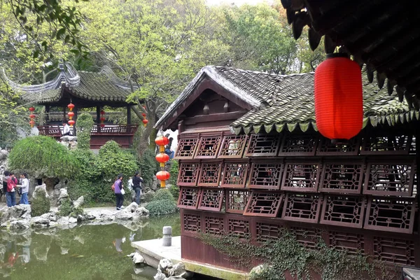 Blick Auf Den Tuisi Garten Tongli Stadt Suzhou Stadt Ostchina — Stockfoto