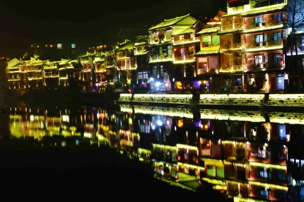 Красивые Пейзажи Окрестностей Изображен Фэнхуань Старый Город Фэнхуань Центральный Китай — стоковое фото