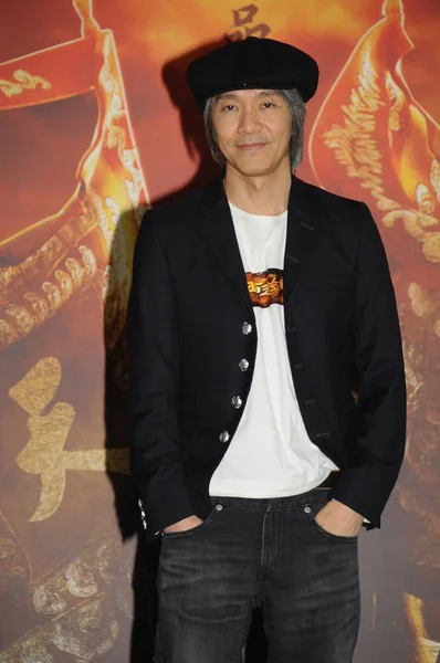 Stephen Chow Pose Lors Une Conférence Presse Pour Film Odyssée — Photo