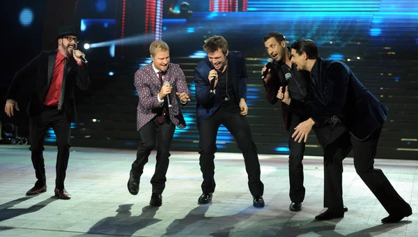 Backstreet Boys Apresentam Durante Pré Gravação Gala Festival Primavera Shenyang — Fotografia de Stock