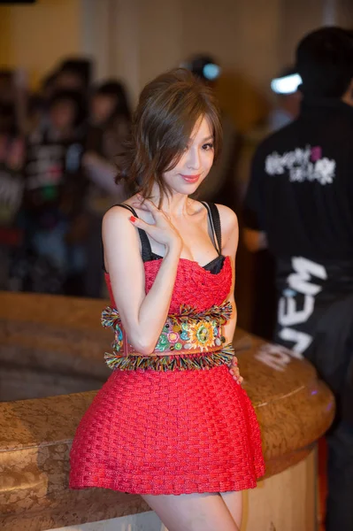 Taiwanese Singer Cyndi Wang Poses Red Carpet She Arrives 17Th — Stock Photo, Image