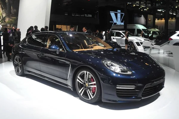 Porsche Panamera Turbo Displayed 15Th Shanghai International Automobile Industry Exhibition — Stock Photo, Image