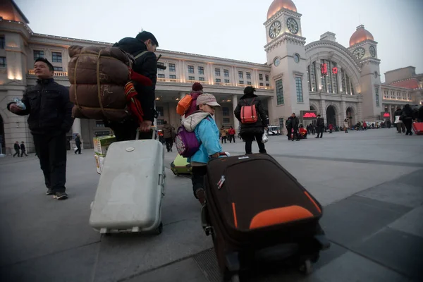 Wuhan City Merkez Chinas Hubei Eyaleti Ocak 2013 Hankou Tren — Stok fotoğraf