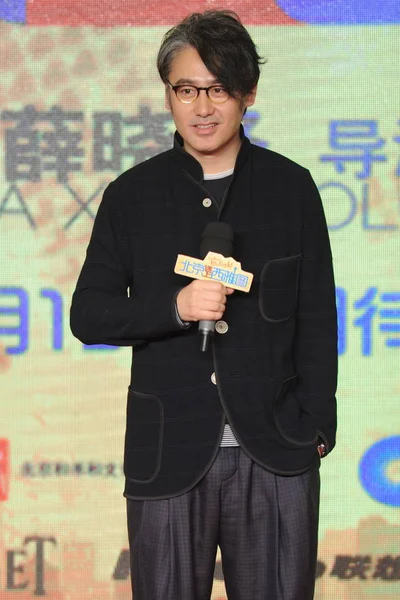2013年1月10日 中国演员吴秀波在中国北京举行的电影 找到合适的先生 新闻发布会上摆姿势 — 图库照片