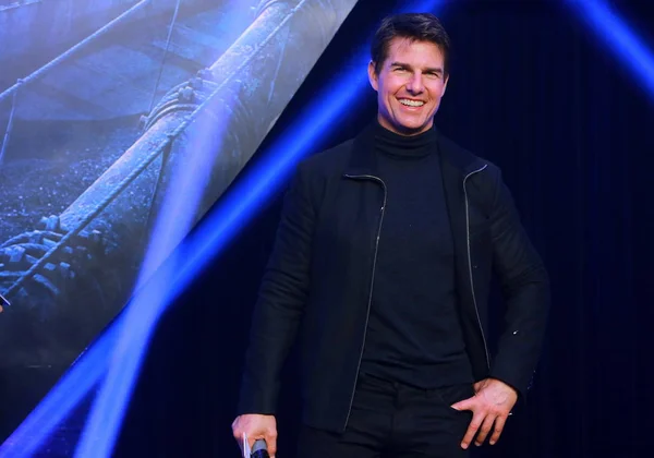 Amerykanin Aktor Tom Cruise Uśmiecha Się Podczas Premiery Jego Najnowszego — Zdjęcie stockowe