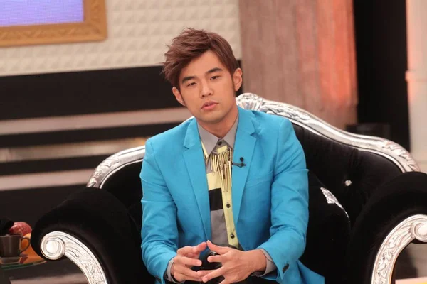 Taiwanese Zanger Acteur Jay Chou Reageert Tijdens Een Record Van — Stockfoto