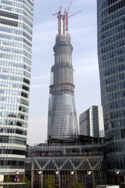 Der Shanghai Turm Wird Lujiazui Finanzviertel Pudong Shanghai China April — Stockfoto