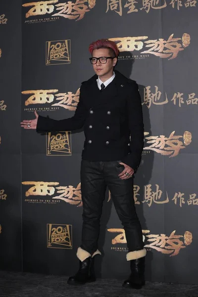 Taiwanese Singer Show Poses Press Conference New Movie Journey West — Stock Photo, Image