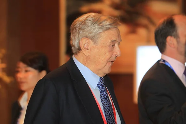 George Soros Sentrum Styreformann Soros Fund Management Grunnlegger Open Society – stockfoto