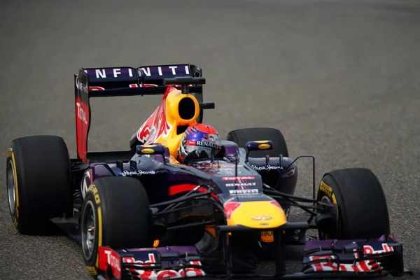 Piloto Alemão Fórmula Sebastian Vettel Red Bull Racing Compete Durante — Fotografia de Stock