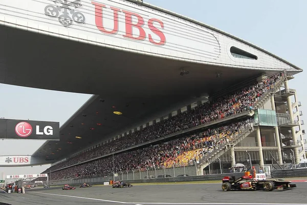 Pilotos Competem Durante Grande Prêmio China Fórmula 2013 Circuito Internacional — Fotografia de Stock