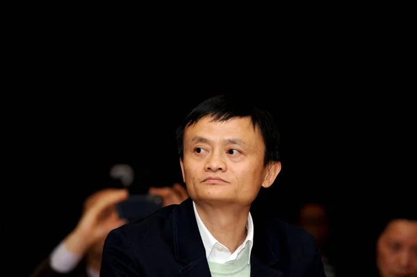 Председатель Крупнейшей Китайской Электронной Коммерции Alibaba Group Джек Центре Пресс — стоковое фото