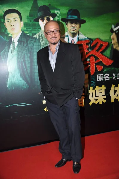 Hongkong Skådespelare Kent Tong Chun Yip Utgör Presskonferens För Serien — Stockfoto