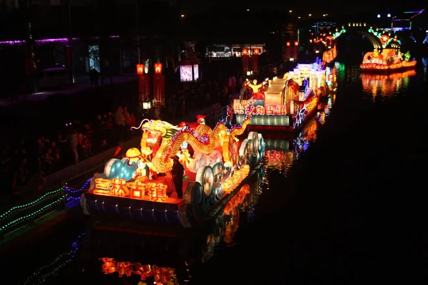 Şangay Pudong Yeni Alan Sanlin Town Başladı Şangay Folklor Kültür — Stok fotoğraf