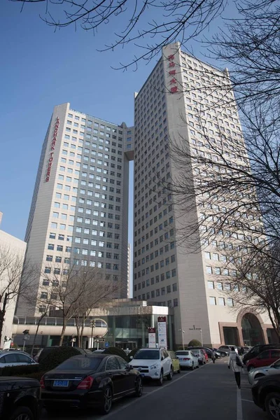 Vista Las Torres Emblemáticas Donde Encuentra Oficina Cámara Comercio Alemana —  Fotos de Stock