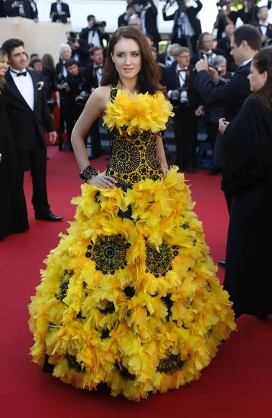 Guest Pose Red Carpet She Arrives Closing Ceremony 66Th Cannes — Stock Photo, Image