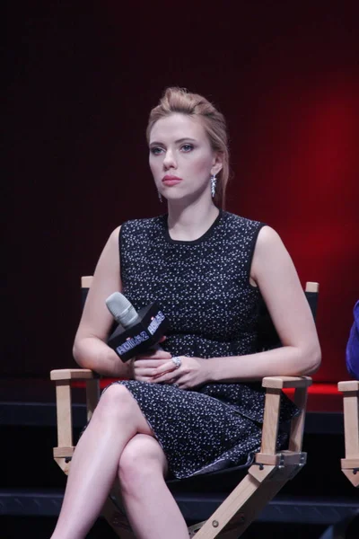 Actriz Estadounidense Scarlett Johansson Asiste Estreno Película Captain America Winter — Foto de Stock