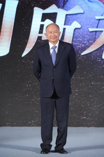 Hong Kong Regissören John Woo Ler Press Konferens För Sin — Stockfoto
