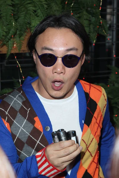 Cantante Hong Kong Eason Chan Intervistato Evento Promozionale Tessere Associative — Foto Stock