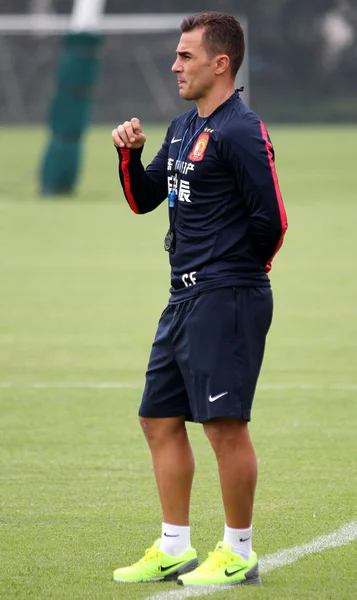 Italian Football Star Fabio Cannavaro New Head Coach China Guangzhou — Stock Photo, Image