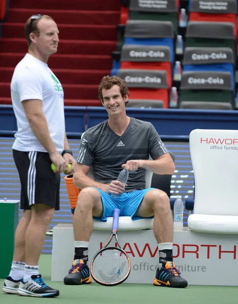Andy Murray Değil Ngiltere Nin Eğitim Için Bir Oturum Sırasında — Stok fotoğraf