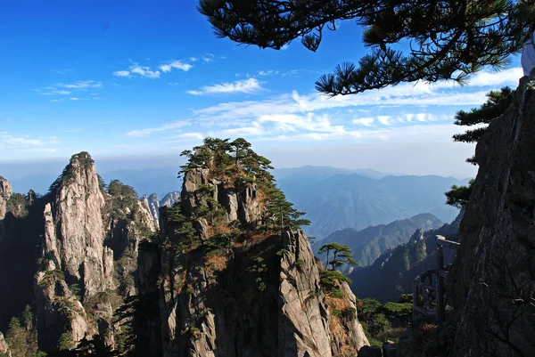 Landschap Van Shixin Peak Mount Huangshan Huangshan City East Chinas — Stockfoto