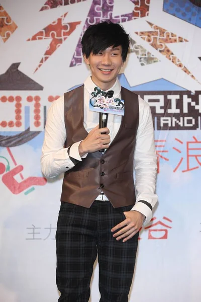シンガポールの歌手 ラムは 2012 日の台北 台湾の音楽祭のための記者会見中に描かれて — ストック写真