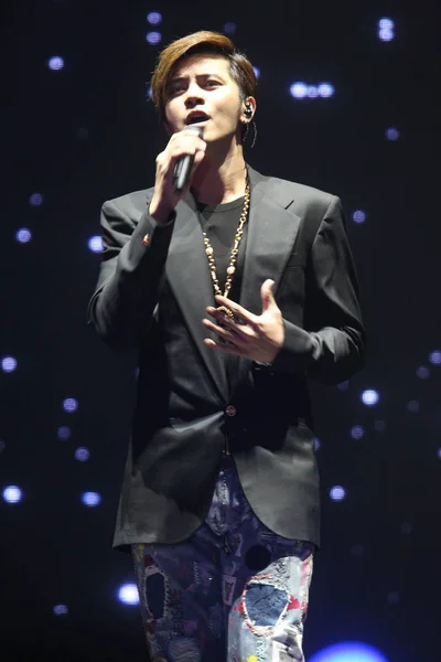 Taiwanese Singer Show Performs Concert His Show 2014 Limit Tour — 图库照片