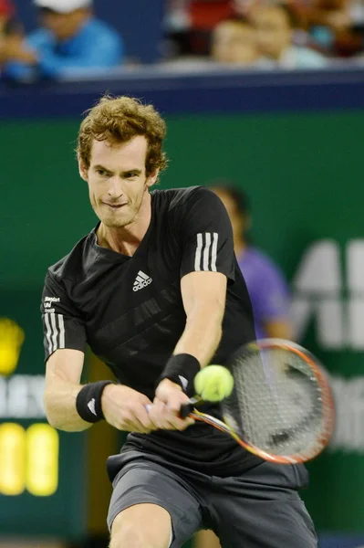 Andy Murray Gran Bretaña Devuelve Una Oportunidad Teymuraz Gabashvili Rusia — Foto de Stock