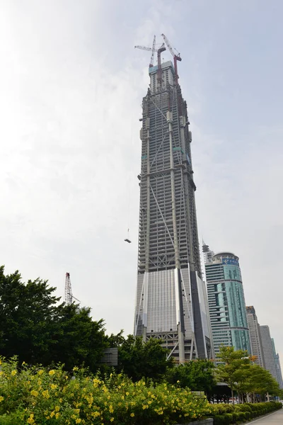 View Ping International Finance Center Ifc Torre Costruzione Più Alta — Foto Stock