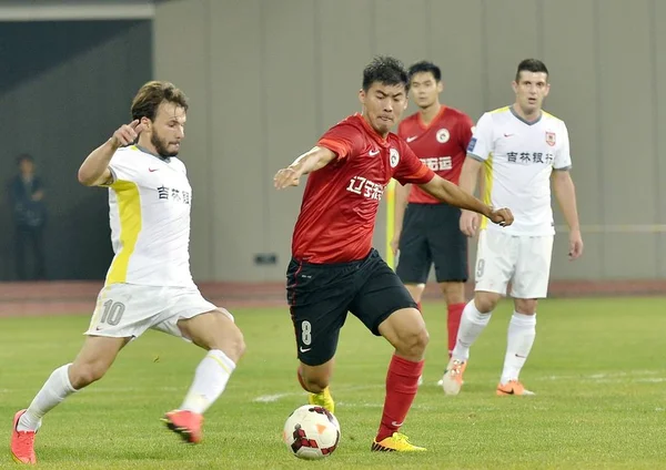 Zhang Liao Ning Hongyuan Přední Pravý Výzvy Szabolcs Huszti Changchun — Stock fotografie